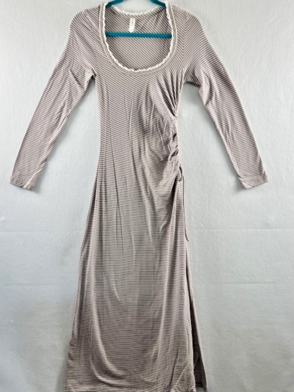 Daily Practice by Anthopologie Game Time Fitted Ruched Maxi Dress Size Size XS